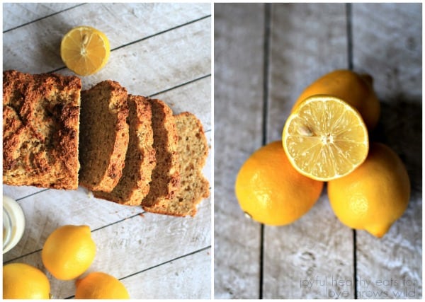 Lemony, moist and naturally sweet Whole Wheat Lemon Poppyseed Bread with an extra boost of nutrients from organic chia seeds! | LoveGrowsWild.com