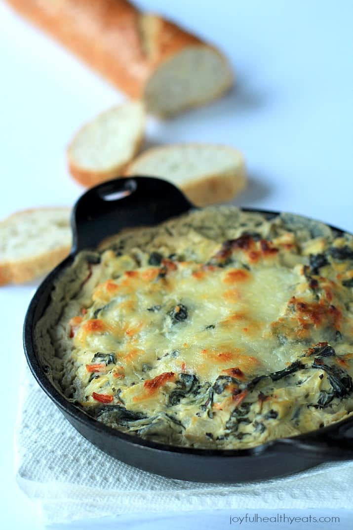 Creamy Kale Spinach Artichoke Dip | Appetizer Recipes