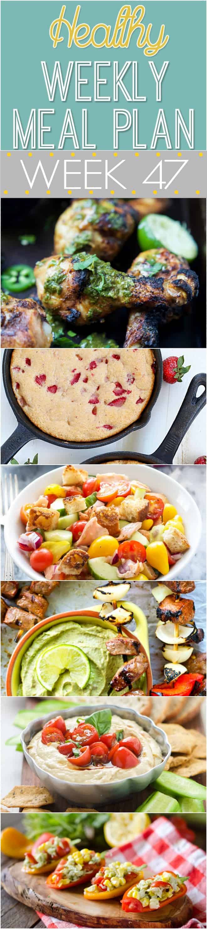 This week we have delicious meals filled with summer flavor; Such as grilled steak and pepper kabobs and Fruit & Goat Cheese Chicken Bowls!