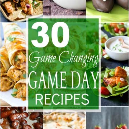 30 Game Changing Game Day Recipes you'll be fighting over! A collection of lighter appetizers, cocktails, dips, and desserts that will win over even the manliest of football guys! | joyfulhealthyeats.com