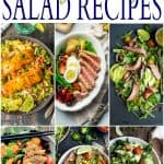 30 of the BEST HEALTHY & EASY SALAD RECIPES out there! Easy, Fresh, Light, and Quick to throw together Salad Recipes your family will love having on the dinner table! Bring on bikini season! | joyfulhealthyeats.com