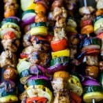 Summer Grilling is on ya'll! And these GRILLED BALSAMIC CHICKEN KABOBS should be first on your hit list! A healthy paleo grilling recipe only 251 calories a serving!