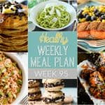 Make your life easier AND healthier with this family friendly Healthy Meal Plan! Healthy recipes that you & the kids will love for breakfast, lunch, and dinner with a few snacks and desserts snuck in!