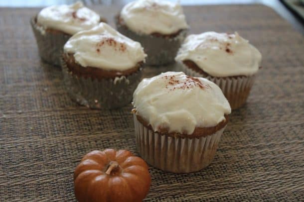 Image of Pumpkin Cupcakes with Cream Cheese Frosting
