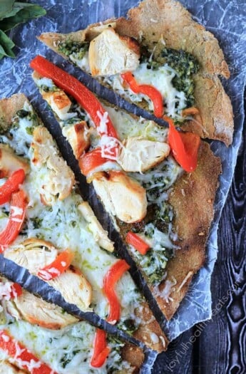 Image of Grilled Chicken Pesto Pizza