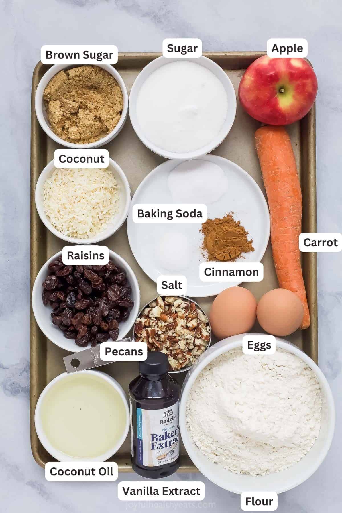 Labeled ingredients for morning glory ،ins.