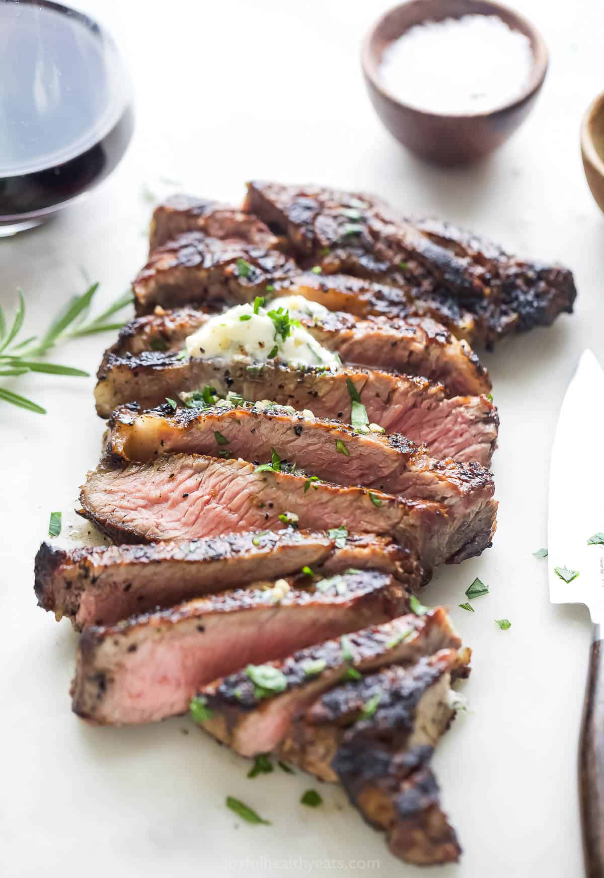 Sliced ribeye recipe.