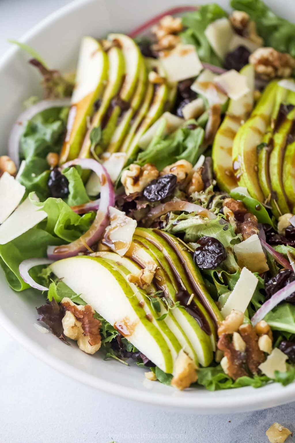 Pear Walnut Salad Recipe Joyful Healthy Eats pear-walnut-salad-recipe-joyful-healthy-eats