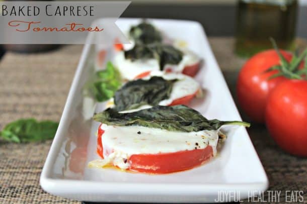 Image of Baked Caprese Tomatoes