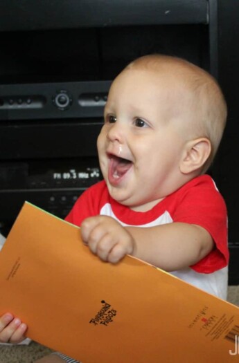 Cason Opening a Birthday Card from His Auntie