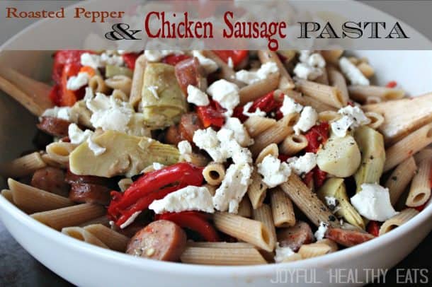 Roasted Pepper & Chicken Sausage Pasta