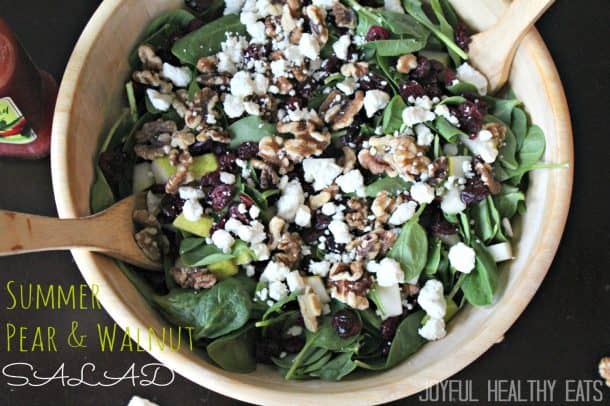 Summer Pear & Walnut Salad