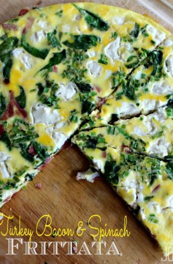 Image of a Turkey Bacon & Spinach Frittata
