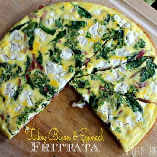 Image of a Turkey Bacon & Spinach Frittata