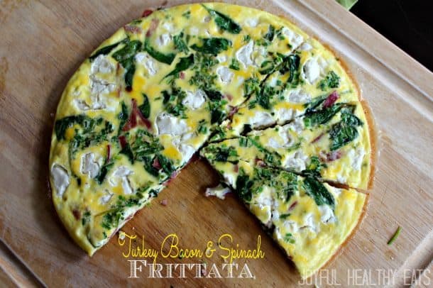 Image of a Turkey Bacon & Spinach Frittata