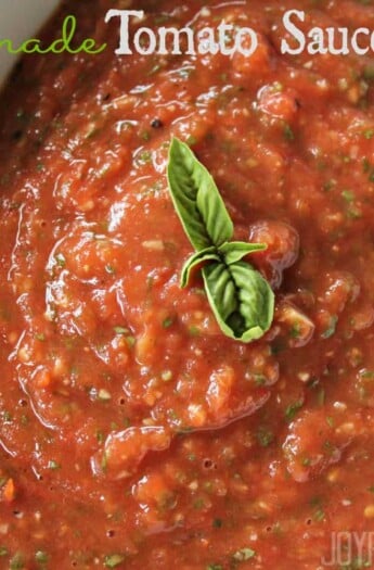 Homemade Tomato Sauce #pastasaucerecipes