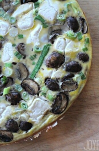 Mushroom &Cheese Frittata #frittatarecipe #brunchideas