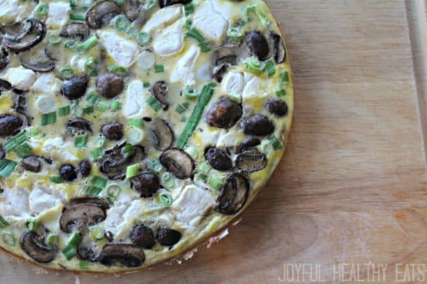 Mushroom &Cheese Frittata #frittatarecipe #brunchideas