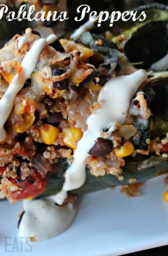 Stuffed Poblano Peppers #cincodemayorecipes