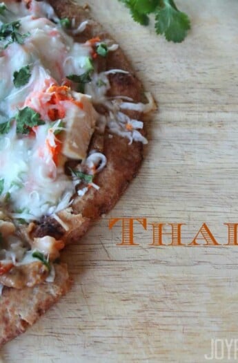 Thai Chicken Pizza #thairecipes