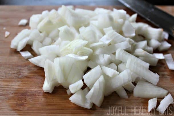 chopped onions