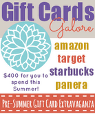 Gift Card Extravaganza #giveaway