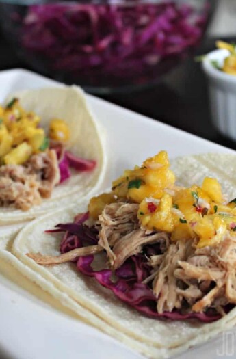 Image of Hawaiian Pork Tacos with Pineapple Salsa