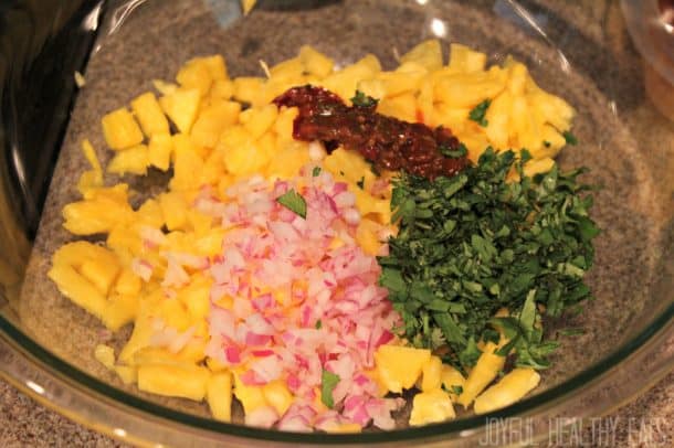 Image of Pineapple Salsa Ingredients