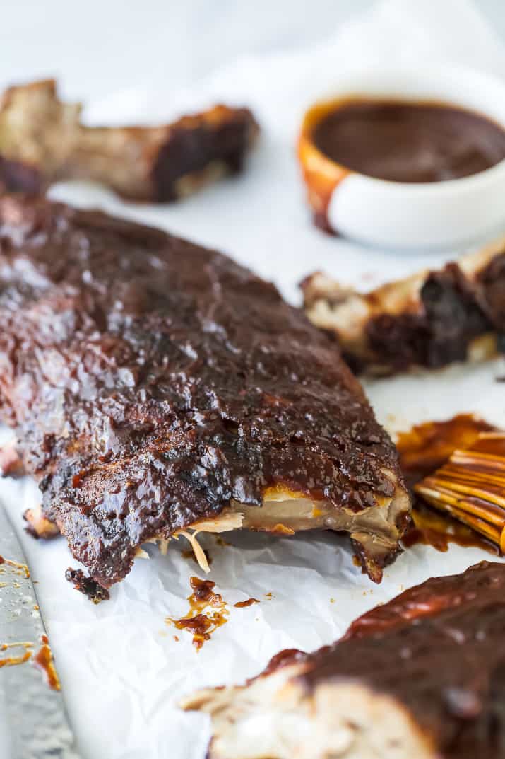 side photo of the ultimate bbq baby back ribs