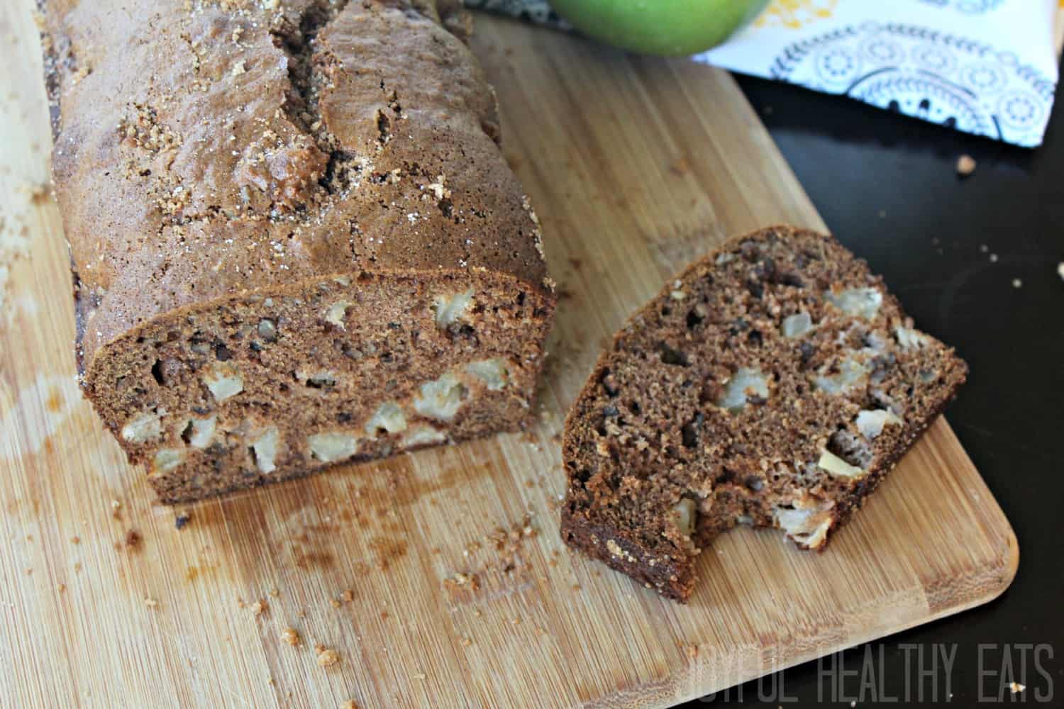 Apple Bread on a cutting board