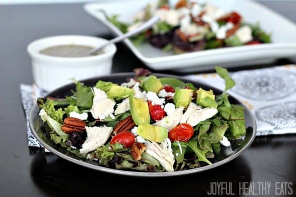 Avocado Chicken Salad with Honey Mustard Vinaigrette | Healthy Salads