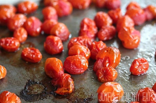 Roasted grape tomatoes
