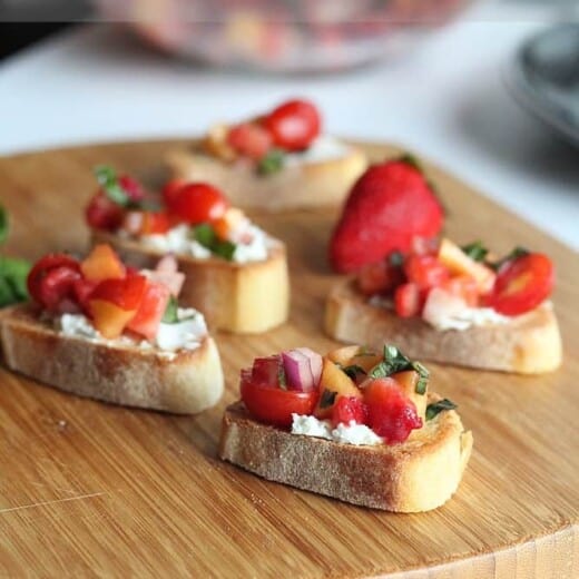 Strawberry Nectarine Bruschetta 10