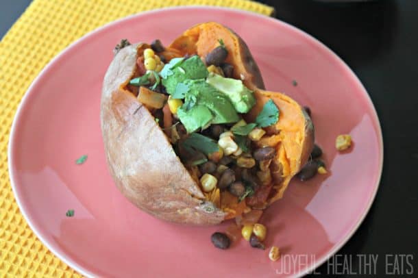 Tex-Mex Stuffed Sweet Potato #sweetpotato #texmex #vegetarian