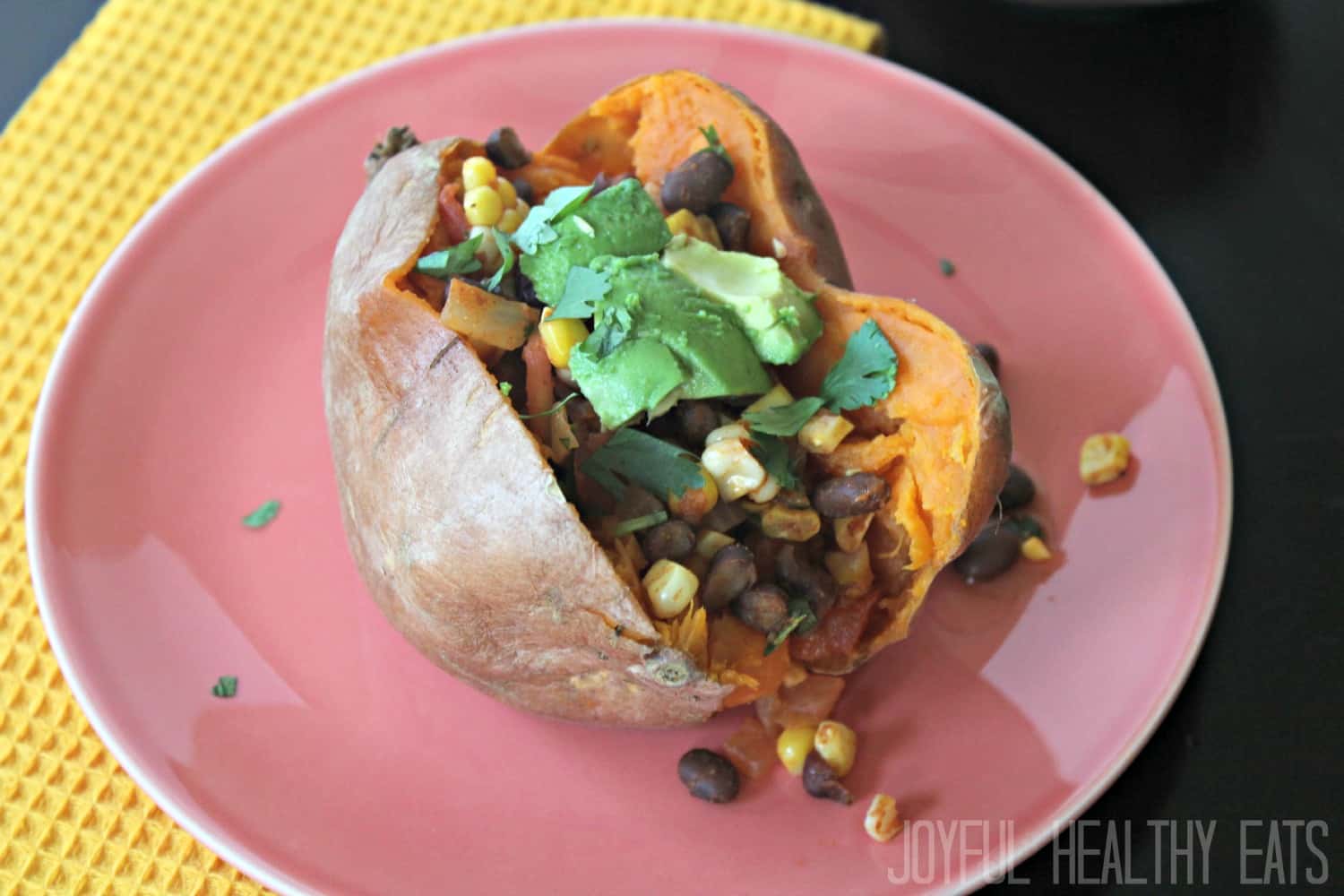 Tex-Mex Stuffed Sweet Potato #sweetpotato #texmex #vegetarian