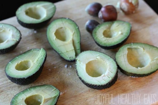 Image of Cored Avocados