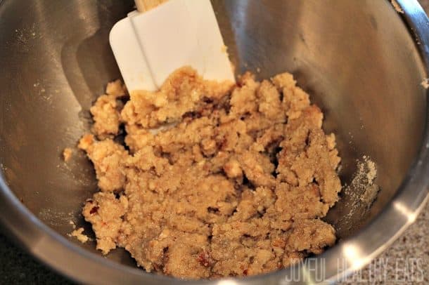 Cobbler Dough in a mixing bowl