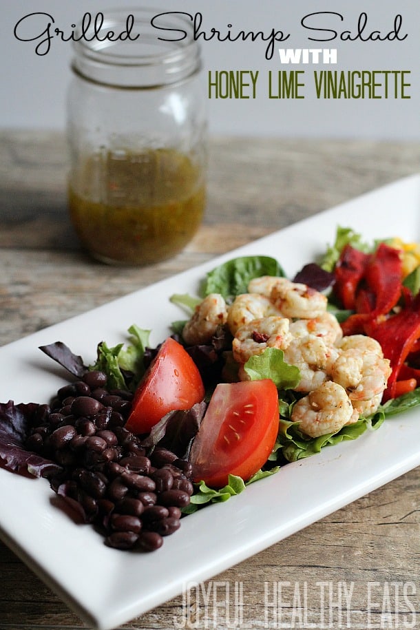 Grilled Shrimp Salad with Chili Lime Dressing - The Defined Dish