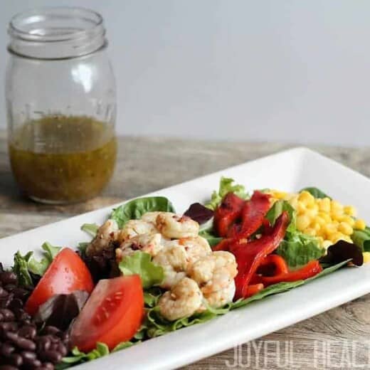 Grilled Shrimp Salad #healthysalad #grilledshrimp