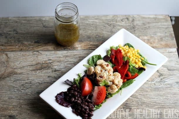 Healthy Grilled Shrimp Salad 