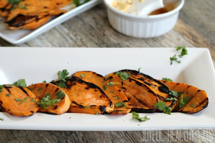 Grilled Sweet Potato Recipe with Chipotle Honey Lime Butter