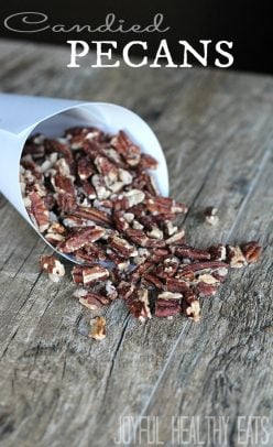 A cone of Candied Pecans.