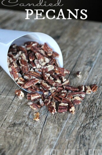 A cone of Candied Pecans.