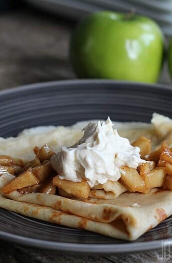 Image of Apple Cinnamon Crepes with Maple Mascarpone