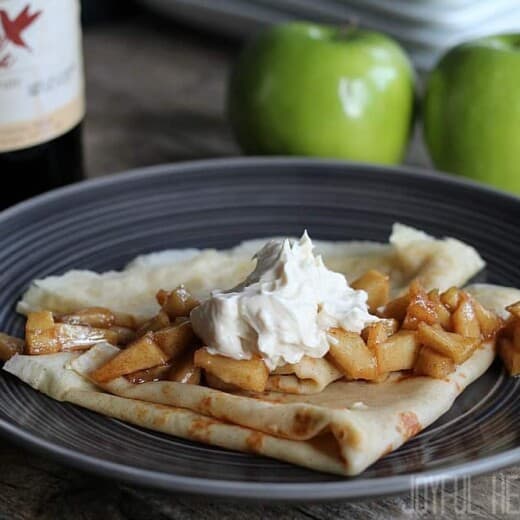 Image of Apple Cinnamon Crepes with Maple Mascarpone