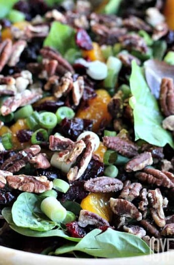 Mandarin Orange Cranberry Salad in a serving bowl