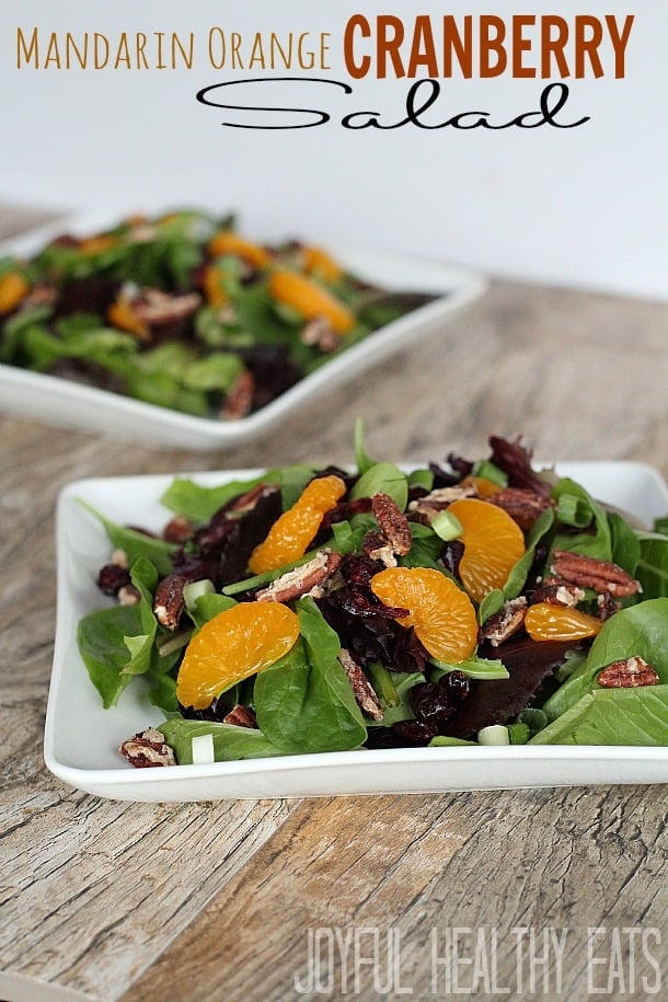 Mandarin Orange Cranberry Salad #saladrecipe #mandarinorange #fallrecipes