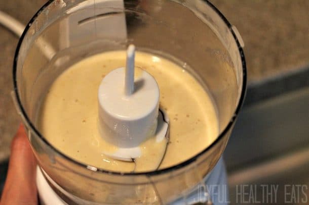 Food processor with tahini