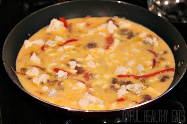 Sausage Pepper & Onion Frittata 4
