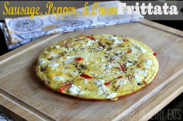 Sausage, Pepper, & Onion Frittata #frittata #breakfastrecipe